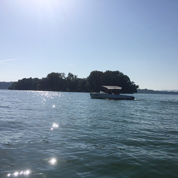 Electro boating on the Chiemsee